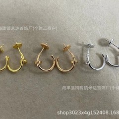 新しいカジア光沢のあるネイルイヤリング高バージョンイヤリング工場直接卸売