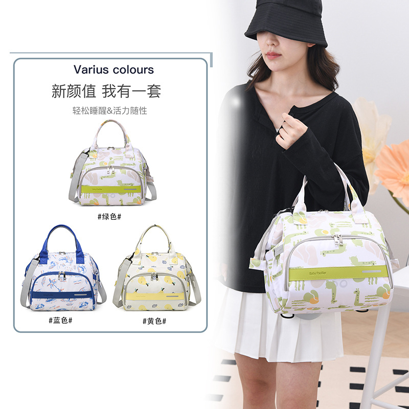 Mommy Bag 2025 New Fashion Portable Large-Capacity Backpack Can Be Hung on the Stroller Portable Mommy Backpack
