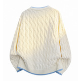 2026秋季青少年圆领长袖针织衫宽松运动风透气腈纶罗纹底摆，男装针织衫/毛衣，星座614