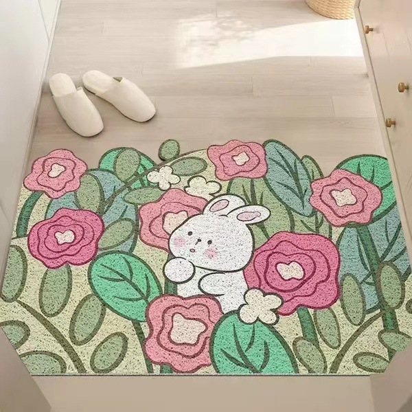 Customizable household electric vehicle floor mat, anti-slip and dirt-removing, can be cut to size, modern and simple design