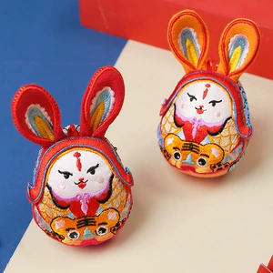 Игрушка ручной работы, подвеска, талисман, кукла, фигурка, год кролика, подарок на день рождения