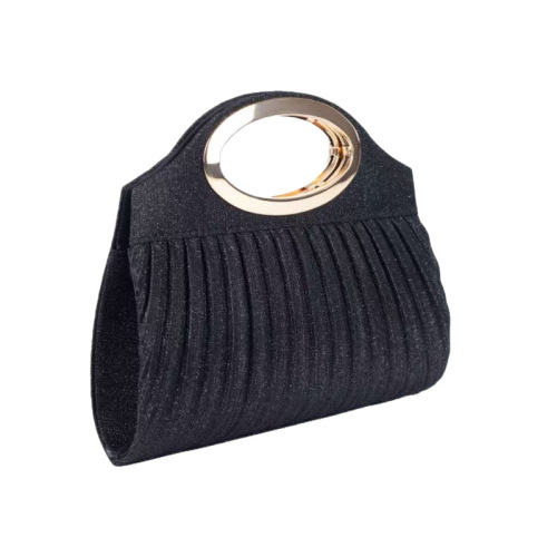 Bag E-commerce Handbag Western Fashion Crepe Top Handle Bag Evening Evening Gown Handheld Bag