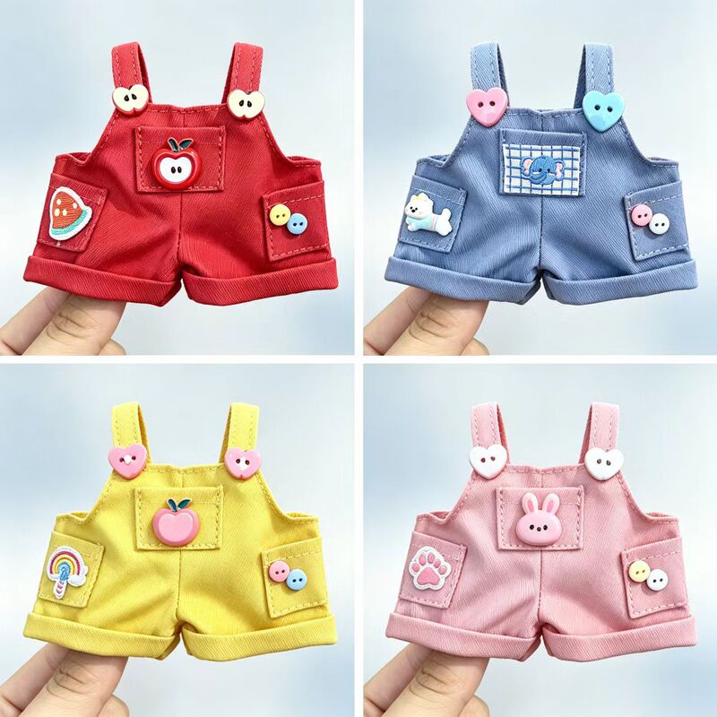 DIY Doll Clothes Accessories 10cm Clothes Denim Overalls for Dolls Dress-Up Doll Clothes