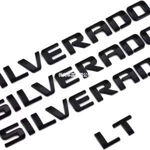 Chevrolet Silverado Lt 4 hissəli avtomobil loqosu ABS modifikasiya olunmuş qapı/arxa qutu nişanı