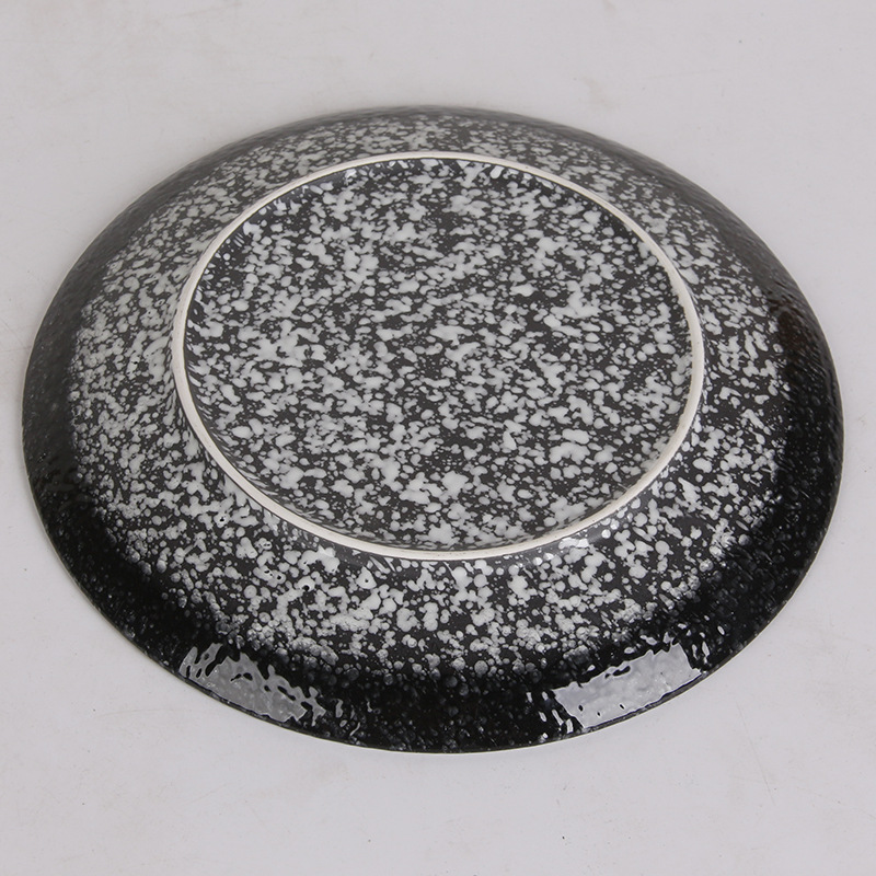 8/10 pulgadas creativo redondo placa de cerámica Hotel hogar plato de cerámica placa plana Placa de fruta placa occidental Placa de carne