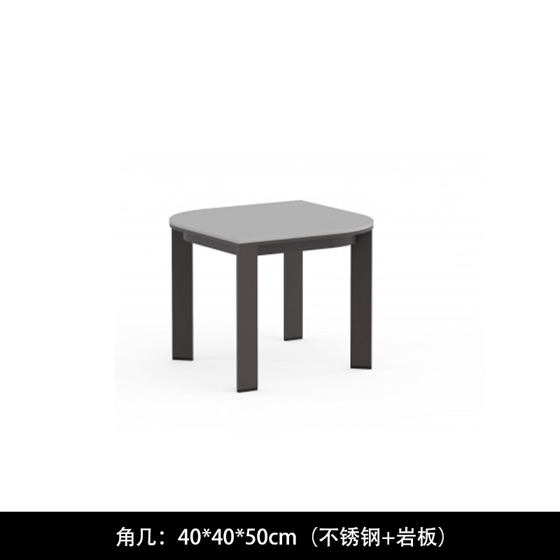 Sofá nórdico al aire libre ocio minimalista diseñador de acero inoxidable patio villa creativo impermeable muebles al aire libre