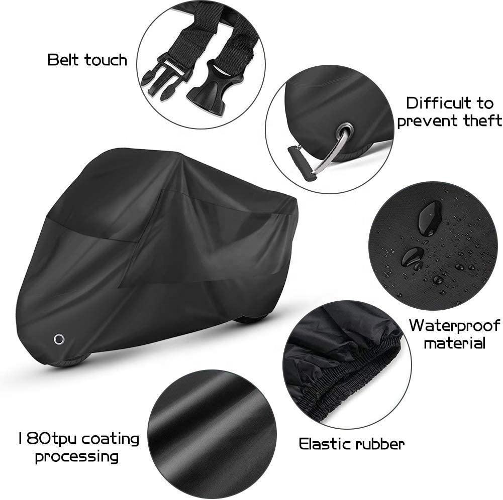 Motorcycle Cover, Rainproof and Dustproof Cover, Electric Vehicle Windshield Cover, Car Cover, Rain Cover, Electric Scooter Cover, Reflective Full Vehicle Cover