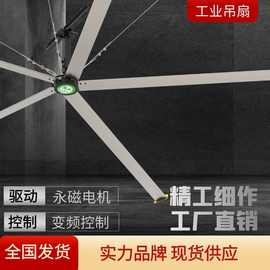 永磁工业大吊扇7.3米直径静音运行体育馆大吊扇 工业大风扇