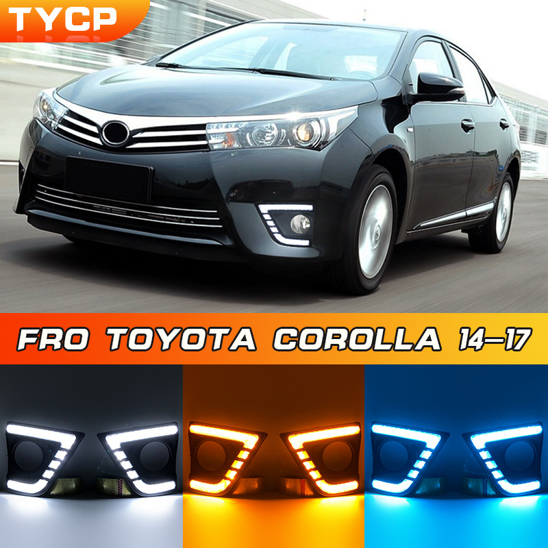 Aplicable para Toyota 14 - 17 Corolla diurna luces de funcionamiento
