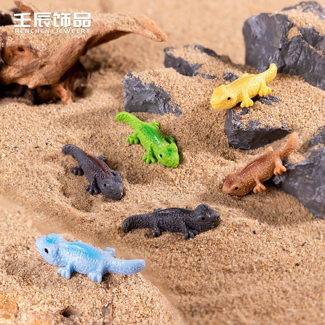 작은 도마뱀 단색 혼합