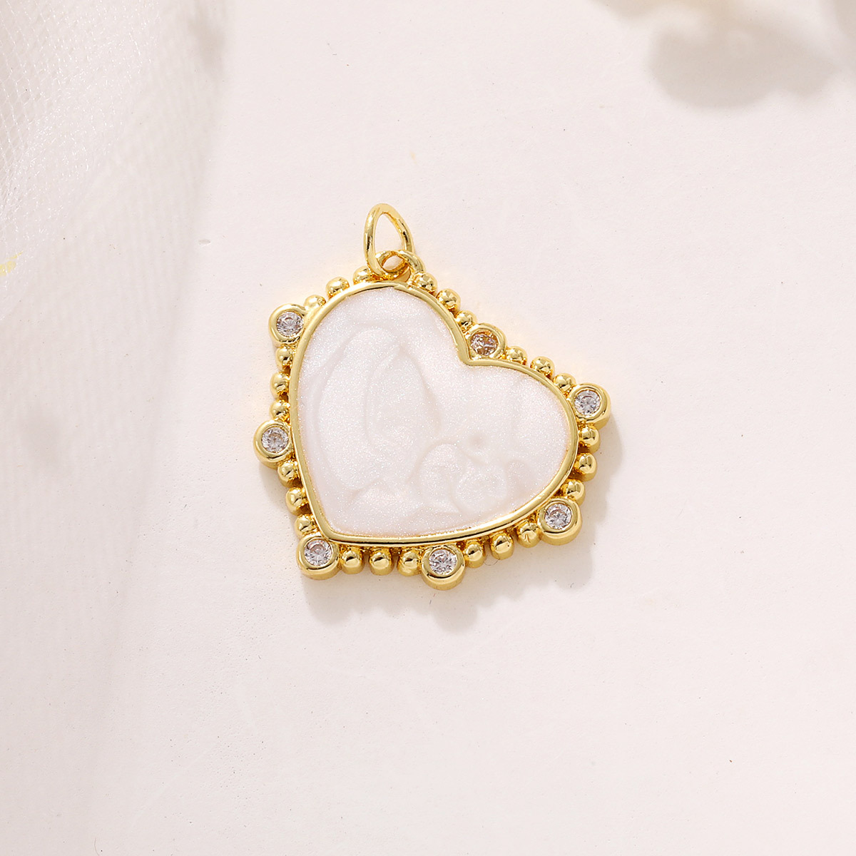 4g Weight Pendant Jewelry Making Type 20 * 25mm Jewelry Making Size Zircon Inlay Material DIY Jewelry Accessories Classification 1 Piece Quantity Copper Material Heart Shape Pattern Polished Finish Enamel, Plating, Inlay Design IG Style Style 1 Piece 20 * 25mm Copper Zircon Heart Shape Polished Pendant 2