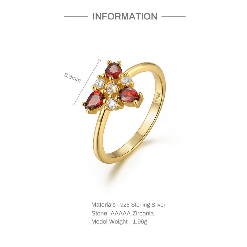 4g Weight Zircon Inlay Material Rings Classification 6, 7, 8 Ring Size Daily Occasion 925 Sterling Silver Material Square, Oval, Butterfly Pattern Women'S Gender Inlay Design Retro Style 925 Sterling Silver Zircon Square Oval Butterfly Rings 6