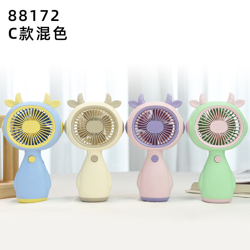 創造的な新型ミニ子供用手持ち扇風機、学生向けポータブルUSB充電式扇風機|undefined