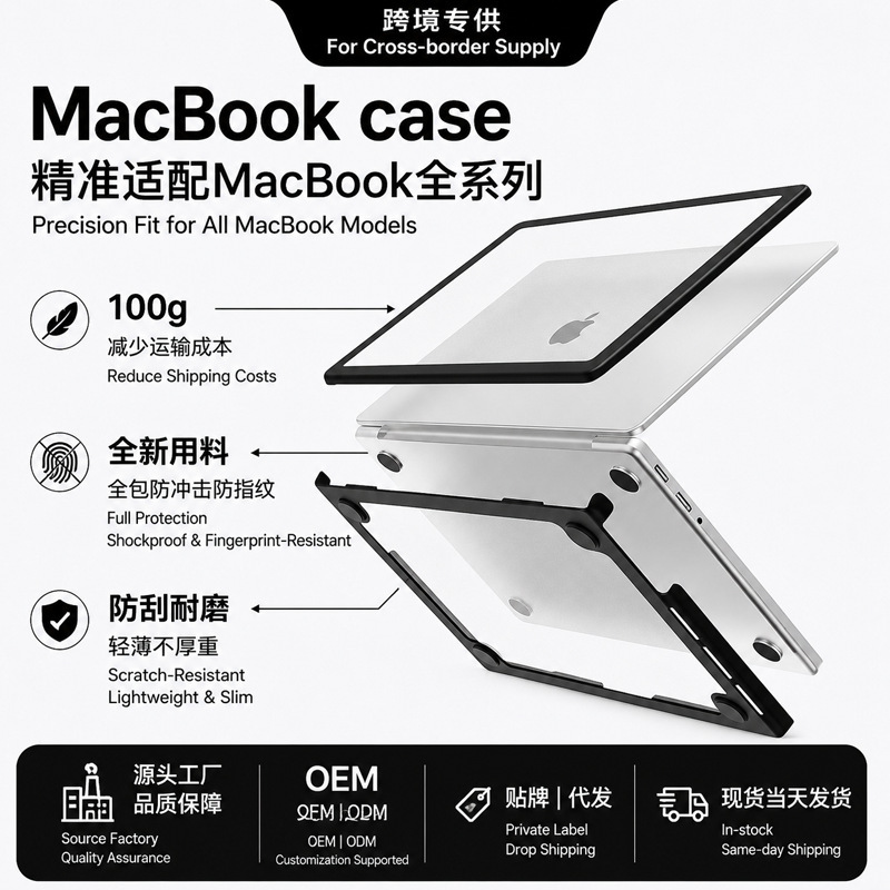 Suitable for Apple MacBook Neo13 cross-border special protective case A3404, anti-drop, transparent, frosted, lightweight Suitable for Apple MacBook Neo13 cross-border special protective case A3404, anti-drop, transparent, frosted, lightweight