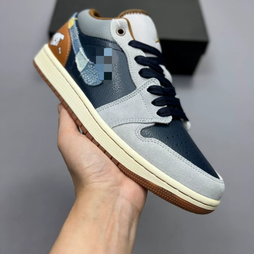 Air Jordan 1, нескользящие, амортизирующие, износостойкие низкие кроссовки для мужчин и женщин, баскетбольная обувь, спортивная обувь