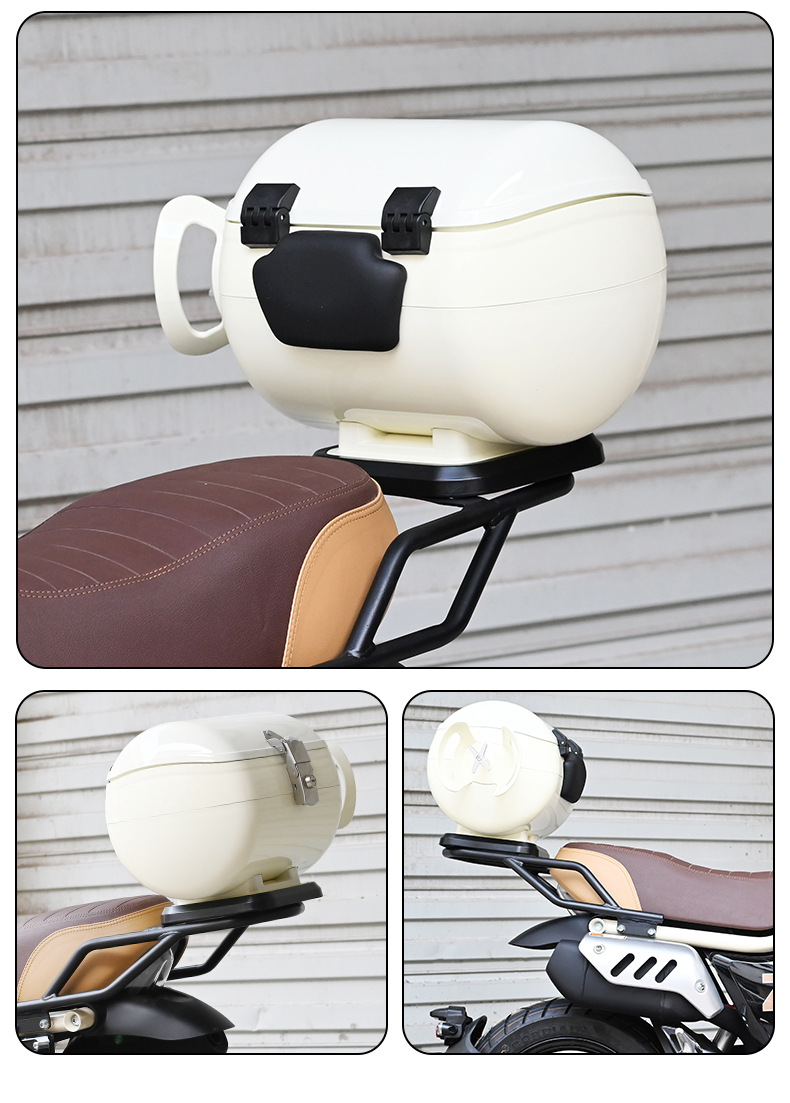 Suitable for Zongshen Dundun mini rear shelf rear backrest gas tank tail box leather tail bag motorcycle modification accessories