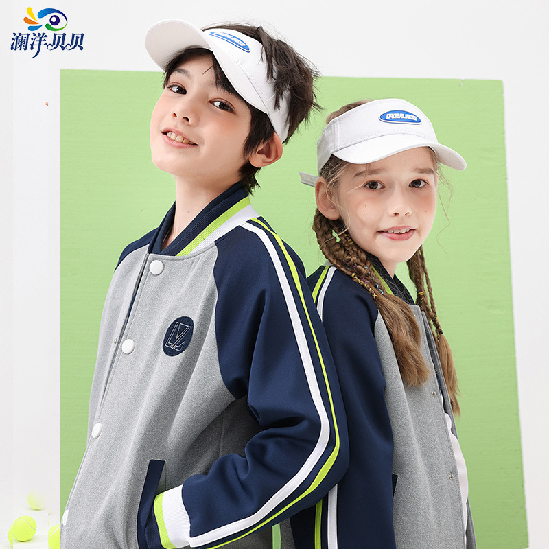 瀾洋高中初中校服套裝英倫風中學小學生秋季班服套裝棒球服潮代發