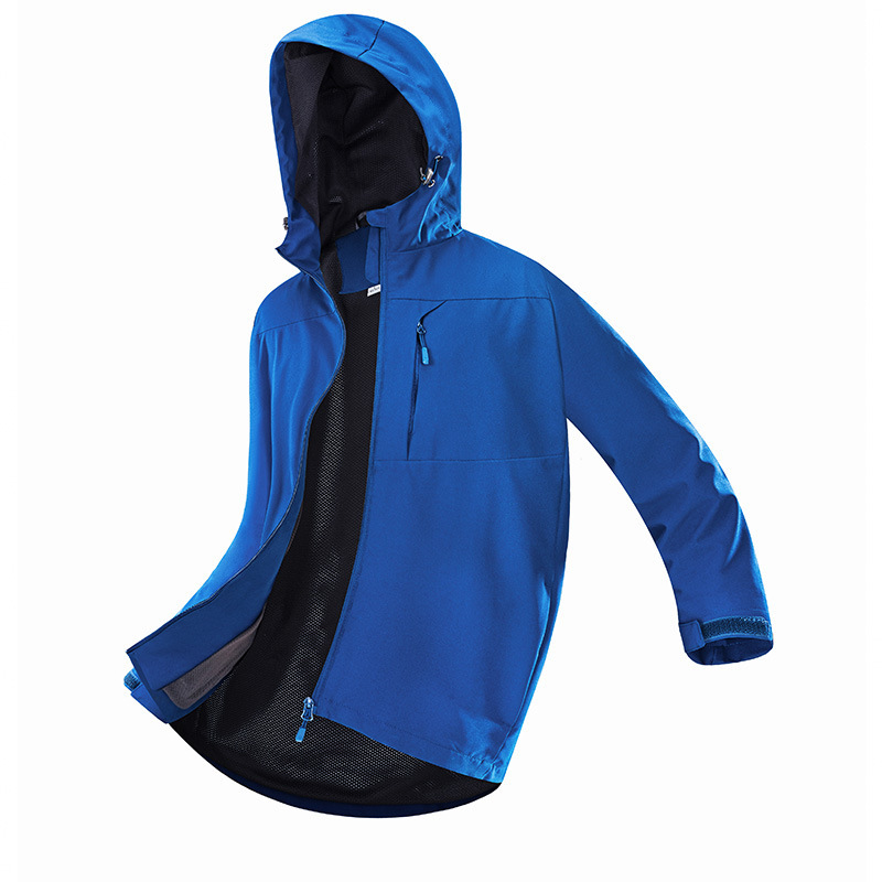 Primavera y otoño al aire libre chaqueta de asalto de una sola capa chaqueta delgada hombre chaqueta casual a prueba de viento impermeable chaqueta de malla sólida