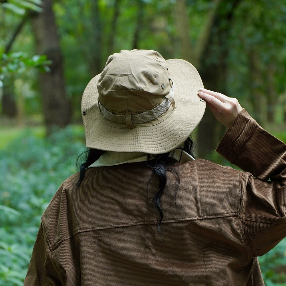 New Outdoor Mountaineering Sunscreen Fisherman Hat For Women's Summer Camping Fishing Basin Hat Waterproof Western Cowboy Sunshade Hat Japanese_voghion.com