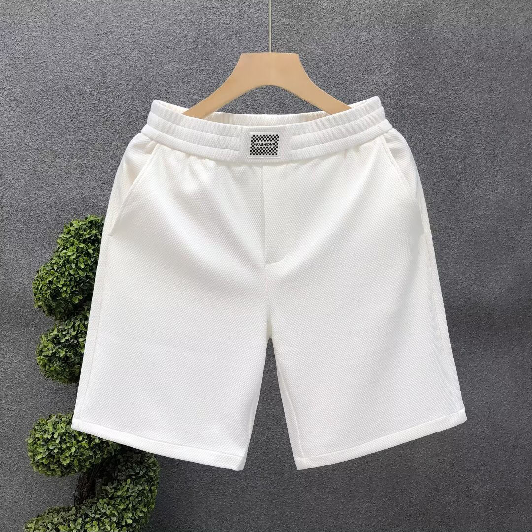 Pantalones cortos casuales de todo fósforo, pantalones de traje para hombre, pantalones de gofres de negocios, pantalones grandes rectos, comercio exterior transfronterizo de verano al por mayor