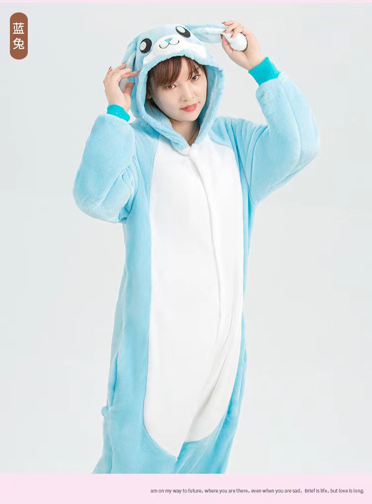 Three -dimensional blue rabbit