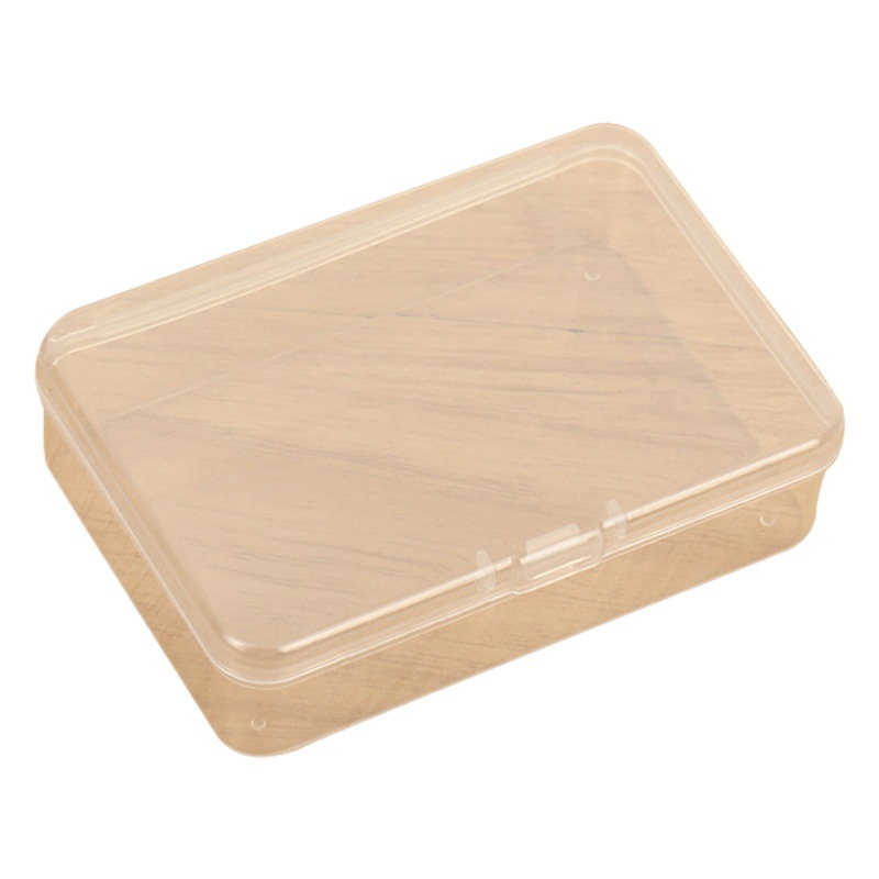 Rectangular transparent storage box with lid pp box transparent plastic box wholesale packaging box within 150mm long