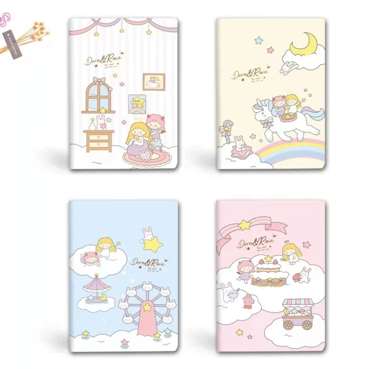 Notebook for Elementary Students, A5/B5 (32K/16K), 60–148 sheets (120–296 pages), assorted covers