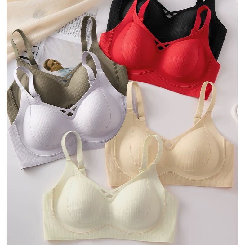 Venta directa de fábrica comercio electrónico transfronterizo Sudeste de Asia Vietnam Tailandia damas sin costuras sujetador de recogida lateral cómodo