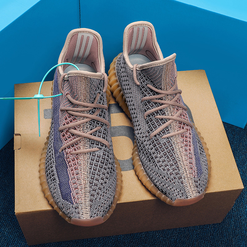 Putian Coco zapatos 2023 verano nuevo 350v2 volando tejido transpirable hombres y mujeres pareja zapatos palomitas zapatos para correr hombres