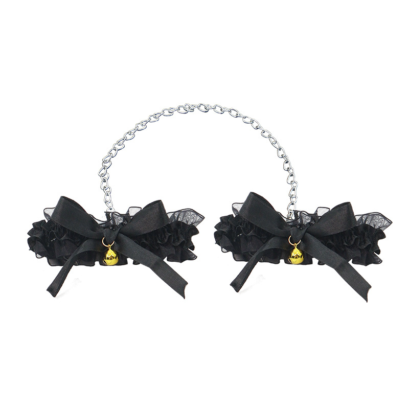 Cosplay de dibujos animados camarera adorable pulsera de encaje collar de ojos pegada de cabello cola zorro adornos de cabello show dress