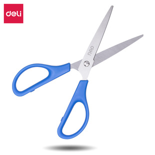 Deli Stationery Scissors Small Handmade Multifunctional Sharp Office Supplies Children and Students Portable Medium Size Thickened Scissors