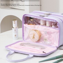 ins风防水手提化妆包大容量便捷新款外出旅行洗漱可挂行李箱包包