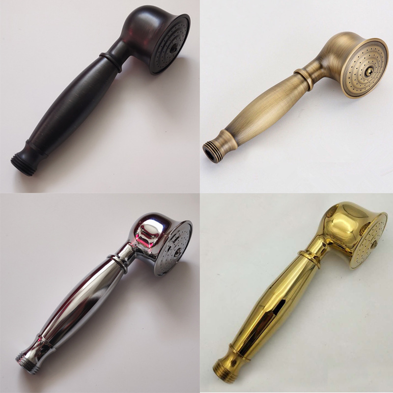 Wholesale full copper shower hand shower head antique retro black gold shower head hand spray plumbing accessories Wholesale full copper shower hand shower head antique retro black gold shower head hand spray plumbing accessories