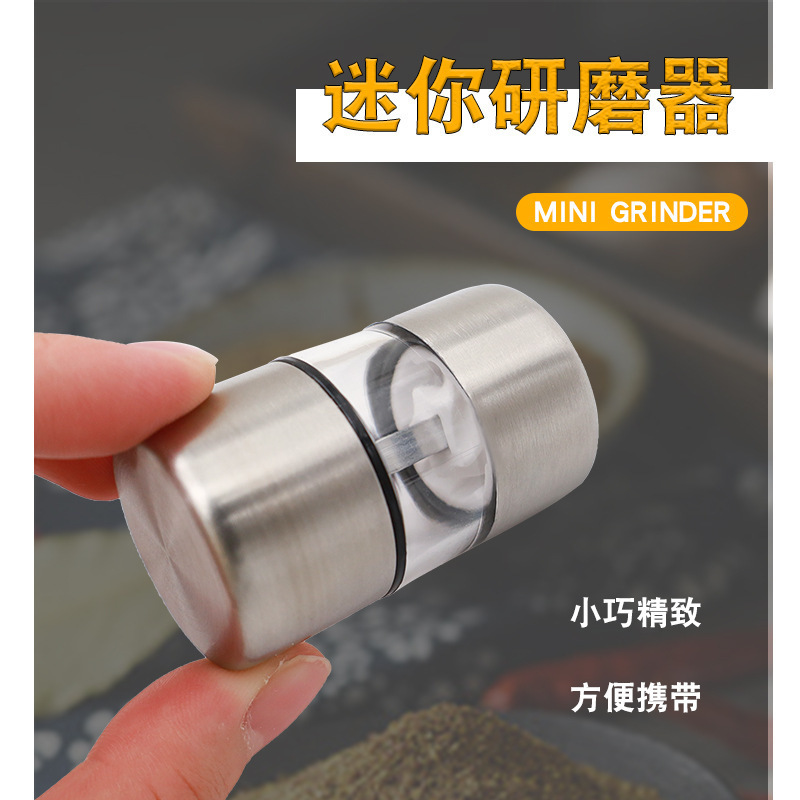 New Mini Manual Pepper Grinder, Pepper Mill, Fresh-Grinded Pepper, Stainless Steel Grinding Core, Grinding Bottle, Seasoning Bottle