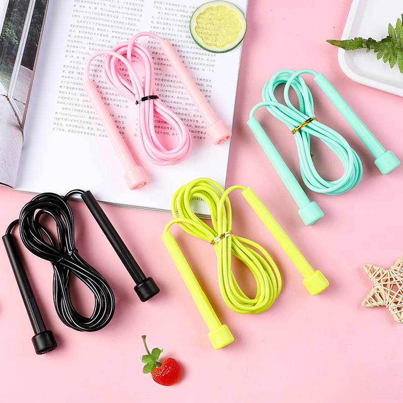 Children's colorful racing skipping rope telescopic and extended skipping rope for kindergarten first grade primary school students lightweight single skipping rope