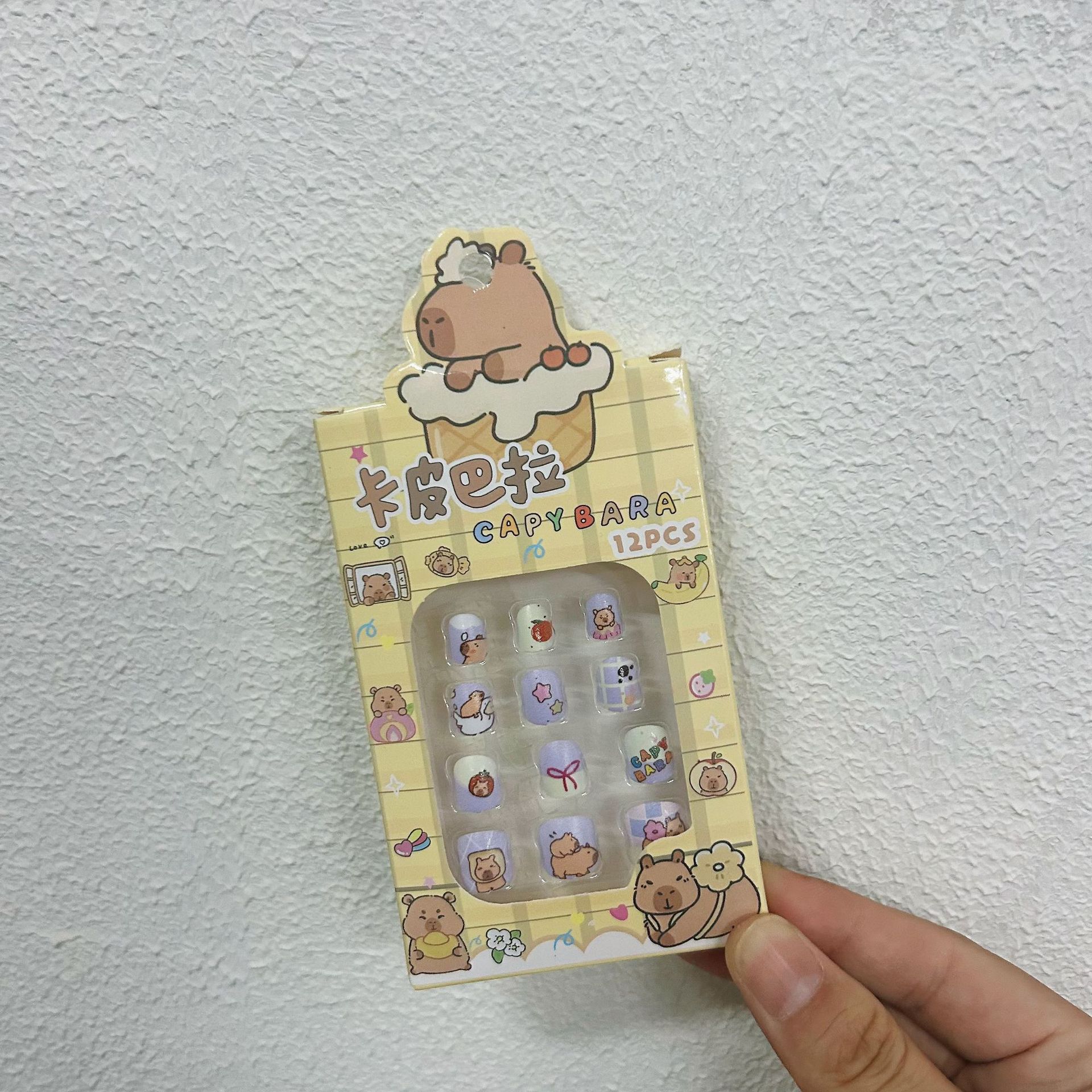 Nuevo Sanrio pegatinas de uñas para niños Kolomi pegatinas de uñas desmontables para chicas para usar uñas