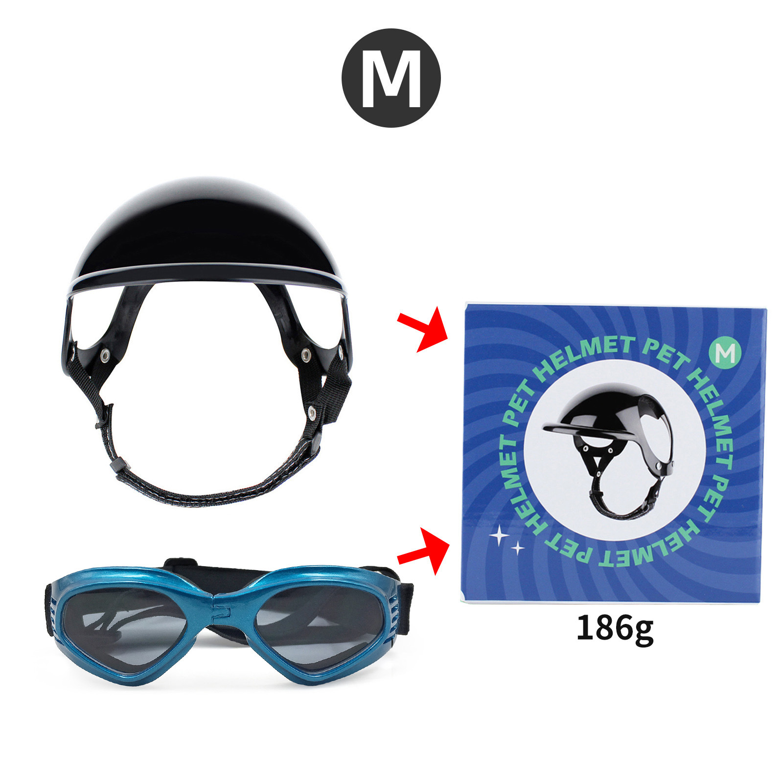 PET casco mascotas gafas a juego sombrero perro gato motocicleta casco de seguridad sombrero Accesorios Sombrero tocado
