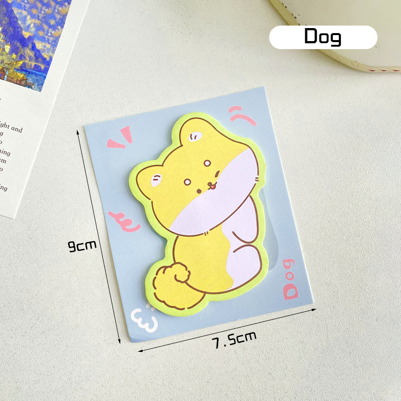 かわいいアニメの付箋は学生の文房具を貼っています。|undefined