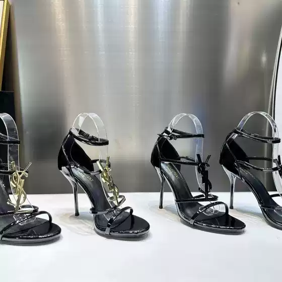 YS Home 2025 New Women's Shoes Low Heel Elegance High Heel Shoes with shallow toe cap and back strap Single Shoes
