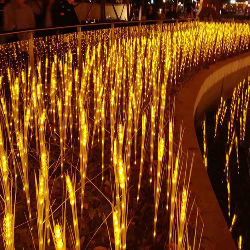 led麥穗燈太陽能戶外防水花園廣場街道裝飾景觀燈蘆葦水稻插地燈