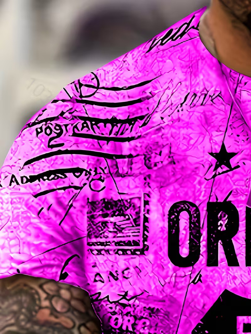 Fábrica de origen transfronteriza estadounidense suelta camiseta de impresión de manga corta de verano camiseta de verano Europa y América para diseñar el cabello diy