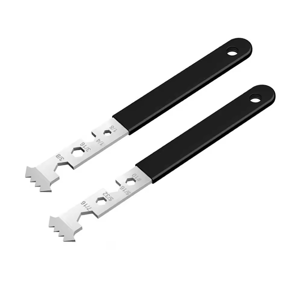 跨境撬砖工具带微齿双钩六角扳手花园铺路砖块更换工具维修套装