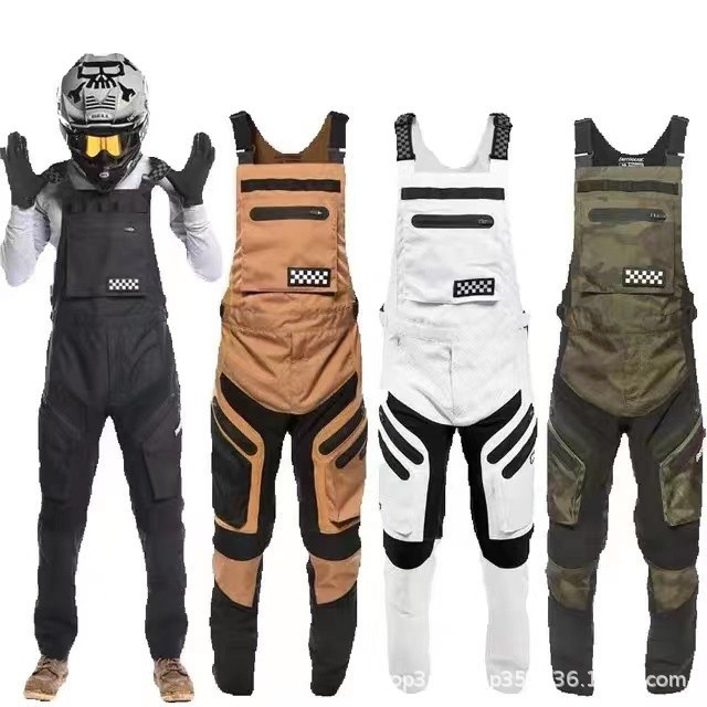F-Style Bib Pants Mountain Bike Riding Suit for Men and Women, Moisture-Wicking Off-Road Motorcycle Racing Suit, Street Cycling Outfit