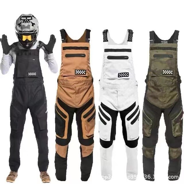 F-Style Bib Pants Mountain Bike Riding Suit for Men and Women, Moisture-Wicking Off-Road Motorcycle Racing Suit, Street Cycling Outfit