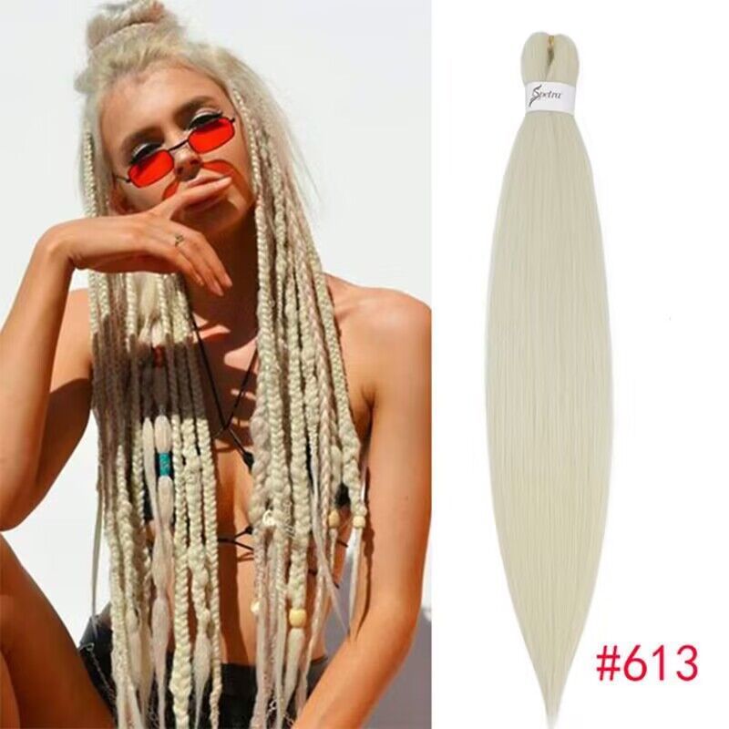 EZ color pelucas grandes trenzas pre estiradas crochet trenzas pre estiradas africanas trenzas sucias