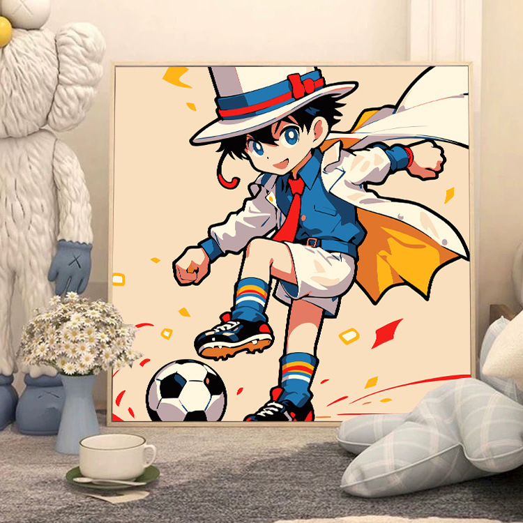 コナンデジタル油絵DIY手塗り怪盗キッドアニメアクリルメーカー卸売装飾画|undefined