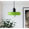 25cm grass green glass + black lamp holder