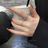 Advanced brand small design universal adjustable ring, high-quality style, light luxury style, on index finger