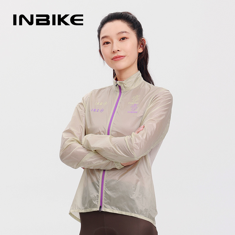 Inbike Cycling Windbreaker Windproof Long-Sleeved Women's New Outdoor Autumn and Winter Lightweight Portable Jacket Breathable Bicycle Style