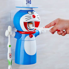 免打孔創意卡通可愛洗漱套裝兒童全自動擠牙膏器牙膏擠壓器牙刷架